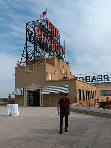 Craig at the top of the Peabody Hotel
