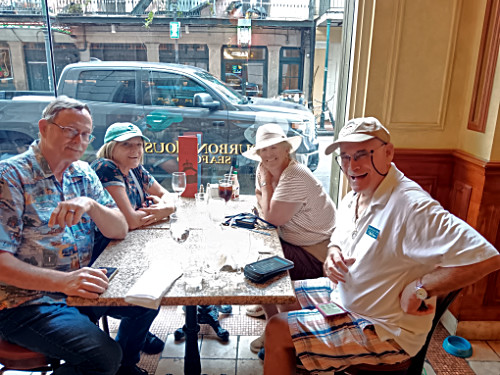 Craig, Patty, Ilene, Steve in Bourbon House