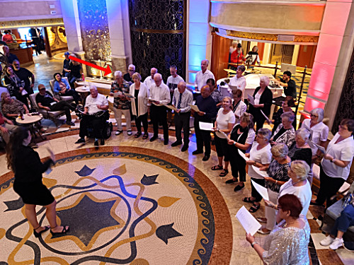 Steve singing in the choir