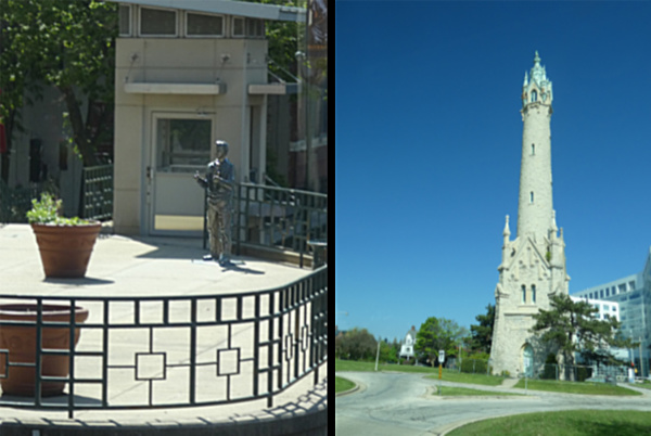 The Fonze and a well known water tower