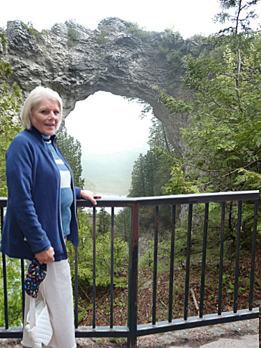 Patty at Arch Rock
